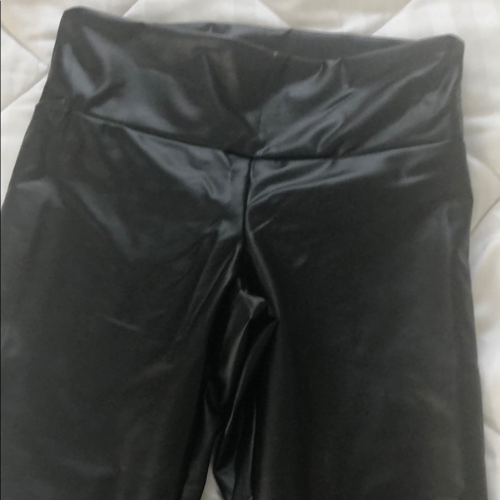 Leather leggings size S